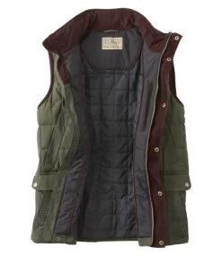 Men's L.L.Bean Upcountry Waxed Cotton Down Vest -L.L.Bean Shop 296114 0 46