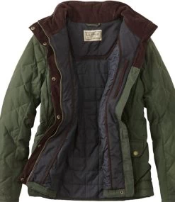 Women's L.L.Bean Upcountry Waxed-Cotton Down Jacket -L.L.Bean Shop 296116 0 47
