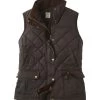 Women's L.L.Bean Upcountry Waxed Cotton Down Vest -L.L.Bean Shop 296117 33404 41