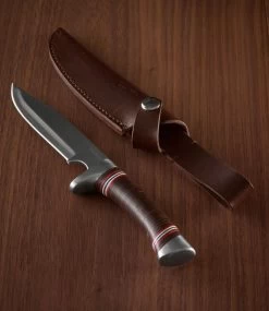 L.L.Bean Stacked Leather Hunting Knife -L.L.Bean Shop 296437 0 45 1