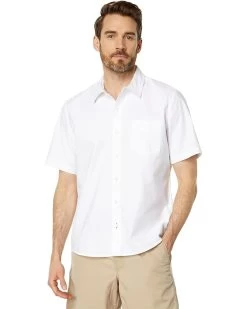 L.L.Bean Comfort Stretch Oxford Short Sleeve Slightly Fitted