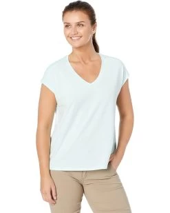 L.L.Bean Petite Beyond Soft Short Sleeve V-Neck Tee
