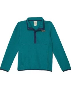 L.L.Bean Quilted Snap 1/4 Pullover Solid (Little Kids)
