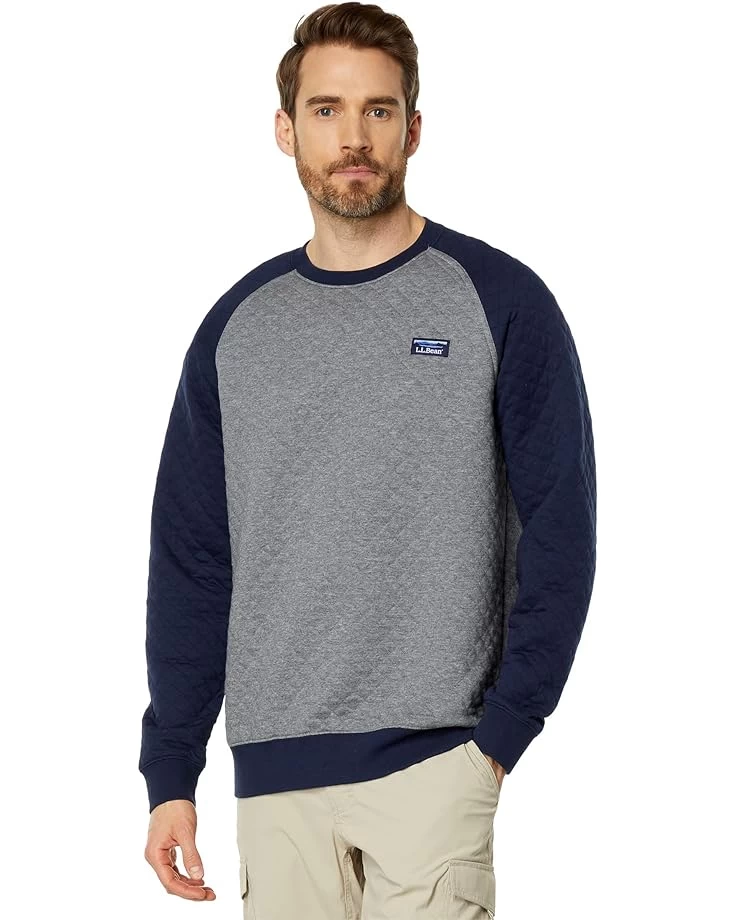 L.L.Bean Quilted Crew Neck Color-Block 3 L.L.Bean Quilted Crew Neck Color-Block