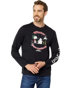 L.L.Bean L.L.Bean X Peanuts Long Sleeve T-Shirt Winter Fun