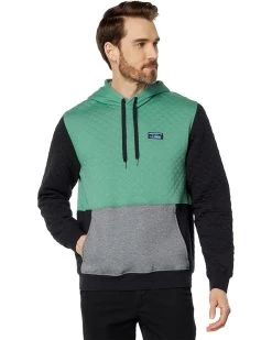 L.L.Bean Quilted Pullover Hoodie Color-Block