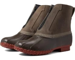 L.L.Bean Bean Boot 8" Zip Front Fleece Lined