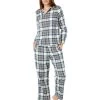 L.L.Bean Petite Scotch Plaid Flannel Pajamas Plaid