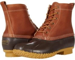 L.L.Bean Bean Boot 8" Tumbled Leather Primaloft Shearling Lined