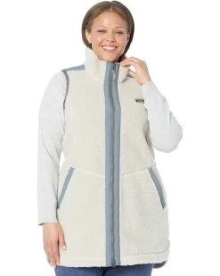 L.L.Bean Plus Size Bean's Sherpa Fleece Long Vest