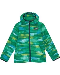 L.L.Bean Mountain Classic Fleece Hooded Print (Little Kids)