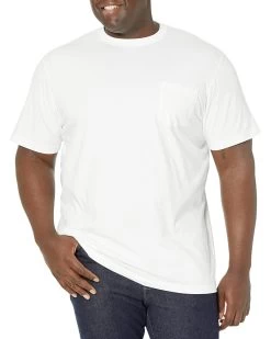L.L.Bean Carefree Unshrinkable Tee With Pocket Short Sleeve - Tall