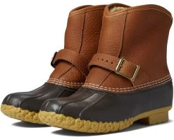 L.L.Bean Bean Boot 7" Lounger Limited Edition Tumbled Leather Shearling Lined Insulated
