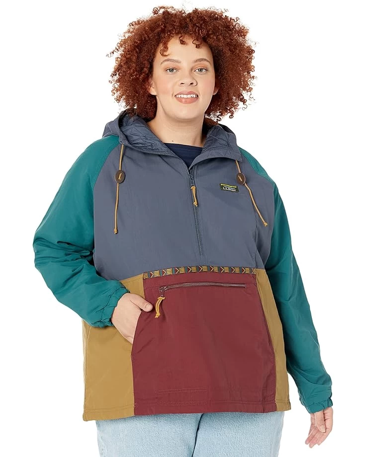 L.L.Bean Plus Size Mountain Classic Insulated Anorak Multicolor 3 L.L.Bean Plus Size Mountain Classic Insulated Anorak Multicolor