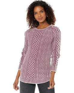 L.L.Bean Signature Cotton Fisherman Tunic Sweater Washed