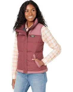L.L.Bean Petite Mountain Classic Down Vest Color-Block