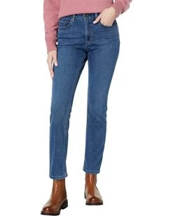 L.L.Bean BeanFlex Straight Leg Favorite Fit Jeans In Stonewashed