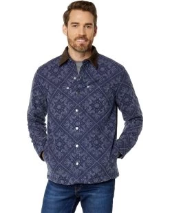 L.L.Bean Signature 1933 Chamois Cloth Shirt Lined Pattern Regular