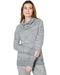 L.L.Bean Petite Bean's Cozy Pullover Marled