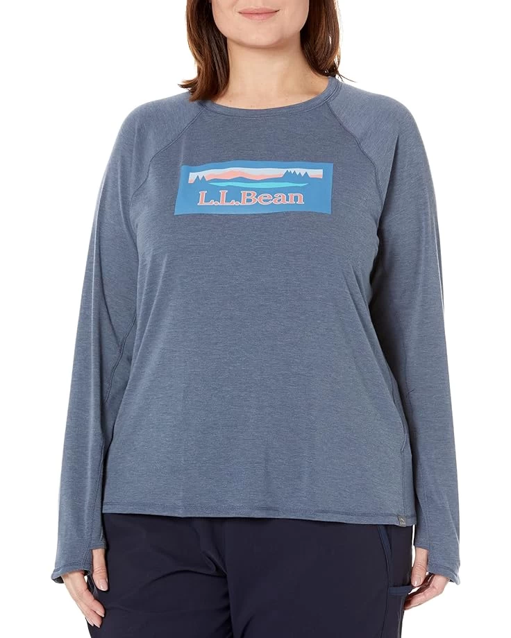 L.L.Bean Plus Size Everyday SunSmart Tee Crew Neck Long Sleeve Graphic 3 L.L.Bean Plus Size Everyday SunSmart Tee Crew Neck Long Sleeve Graphic