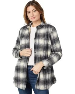 L.L.Bean Heritage Chamois Sherpa Lined Shacket Pattern