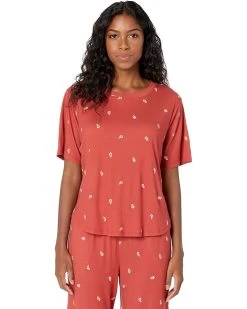 L.L.Bean Petite Restore Sleep Top Print