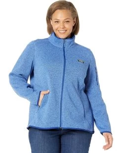L.L.Bean Plus Size Bean's Sweater Fleece Full Zip Jacket