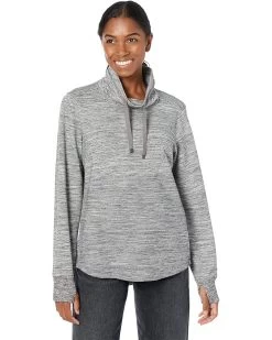 L.L.Bean Petite Bean's Cozy Mixed Knits Pullover Marled